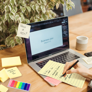 Bloc de notas autoadhesivo de marca 3x3 para niños, papelería de oficina de varios colores - Product Image 6