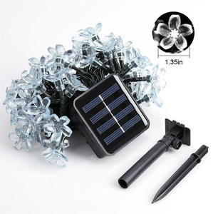 Guirnalda de <span class=keywords><strong>luces</strong></span> solares para exteriores, impermeables, decoraciones navideñas, cortina, lámpara de seta, decoración de jardín y <span class=keywords><strong>Cascada</strong></span> - Product Image 1