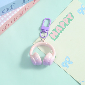 Nouveau Porte-clés Écouteurs 3D Mignon et Stylé en Acrylique, Accessoire Mini Sac à Dos pour Amis et Cadeaux 2026 - Product Image 4