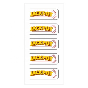 Billets à gratter personnalisés avec logo, impression numérique, formats sur mesure, en papier couché, design créatif type « Jackpot » - Product Image 4