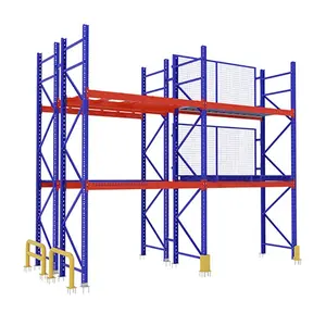 Fornecedor profissional qualificado de fábrica, venda quente resistente de aço palete rack de armazenamento do armazém sistema de raquete altura ajustável