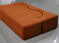 Modernes Gebogenes Grünes Komprimiertes Sofa Vakuumverpacktes Schaumstoffsofa Organische Wohnzimmermöbel Großhandel