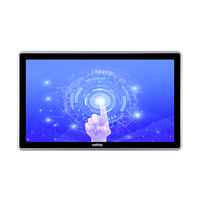 Panel PC Todo en Uno con Pantalla Táctil Impermeable de 15.6 Pulgadas, Sistema de Visualización para Cocina Comercial KDS para Restaurantes