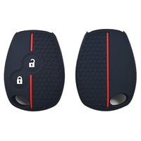 Vente en gros de protège-clés à 2 boutons en caoutchouc souple pour Renault Kangoo 2 Laguna 2 et Dacia Logan MCV, étuis pour clés intelligentes