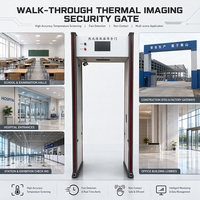 Portique de détection de température par imagerie thermique KMS, scanner corporel sans contact avec écran LED pour hôpitaux et cliniques