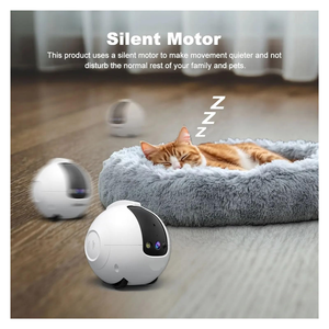 <b>Smart</b> Automatic Dog Pet Monitor Robot Toy Classic Plastic <b>WiFi</b> Security <b>Camera</b> with Laser Exercise Companion - Product Image 6