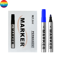 Marqueurs permanents classiques non toxiques, imperméables, à séchage rapide, bleu, noir, rouge, pointe de 2 mm, écriture fluide, utilisables sur toutes les surfaces
