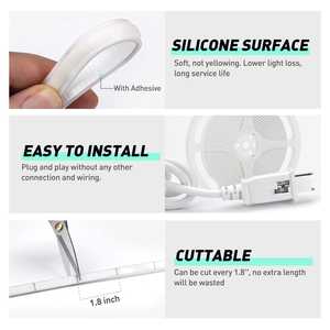 Super <b>Bright</b> 2800K COB Neon LED <b>Light</b> Flexible Waterproof Silicone Soft Cuttable Tape Rope Lighting AC 110-120V for Indoor - Product Image 5