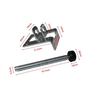 60/100mm Metal Leveling Feet for Tables Screw-on Furniture Adjustable Cabinet Corner Bracket <b>Plastic</b> Floor Protection Hardware - Product Image 3