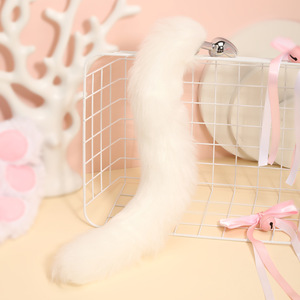 Juguete Sexual SM, Tapón Anal de Cola de Zorro de Piel Sintética Multicolor, Accesorio Sexual para Adultos, Cola para Coqueteo y Entrenamiento - Product Image 5