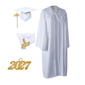 Ensemble de <span class=keywords><strong>Robe</strong></span> de Cérémonie Universitaire Unisexe en Polyester Tissé Personnalisé de Haute Qualité avec Toque et Étole Noire - Product Image 1