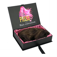 Caja de papel de regalo magnética de embalaje en relieve personalizado de gama alta de lujo OEM/ODM para pelucas cosméticos de pequeñas empresas materiales reciclados