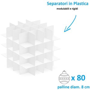 Set di Borsa Portaoggetti e Scatola per Decorazioni Natalizie Rossa Impermeabile con Cerniera e Manici per Proteggere le Decorazioni Festive - Product Image 4