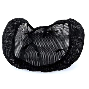 Cuscino del sedile del motociclo raffreddamento ad aria coprisedile in rete 3D per Scooter ciclomotore nero XL XXXL XXL - Product Image 1