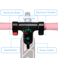 14km/s Hıza Kadar Ulaşabilen Elektrikli Scooter, Çocuklar İçin En İyi Yaz Hediyesi, 6.5 İnç 2 Tekerlekli Elektrikli Scooter, 5~8km Menzil, Ayakla Çalıştırma, Güvenli E-Scooter