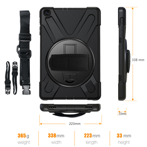 Rugged Hybrid Armatura per il Caso di <span class=keywords><strong>Samsung</strong></span> Galaxy <span class=keywords><strong>Tab</strong></span> <span class=keywords><strong>10.1</strong></span> T510 T515 Cavalletto borsa <span class=keywords><strong>A</strong></span> Tracolla <span class=keywords><strong>A</strong></span> Mano Strap Heavy Duty Tablet Copertura - Product Image 6