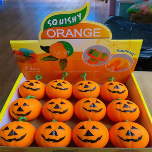 Botu Halloween Pumpkin Ghost Squeeze Pinch Toy Favors Halloween Party Supplies Stress Relief <b>Fidget</b> Toys Birthday Gifts - Product Image 5