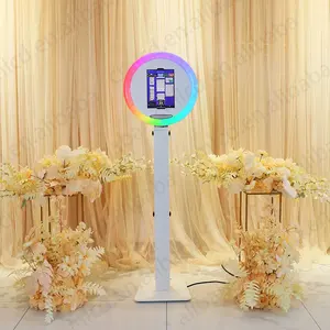 Cabina de máquina fotográfica suministros para fiestas handhold ROAMER iPad pro photobooth batería pantalla giratoria cabina de fotos de boda