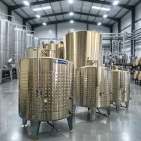 Cuve de Fermentation en Acier Inoxydable pour la Production de Vin Rouge 5000L – Équipement de Production Industrielle