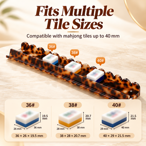 Règle de poussée de tuiles de mahjong à neuf aimants améliorée, en acrylique, avec bord festonné, pliable et durable, pour le mahjong américain - Product Image 6