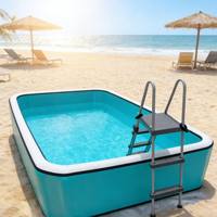 Piscine gonflable pour bébé, piscine hors sol pliable miniature pour enfants, jeux d'été en plein air