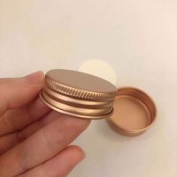 En vrac 38mm 38 410 Capuchon d'extrémité à vis couleur cuivre Capuchons en aluminium pour bocaux à capsules