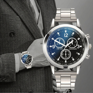 Relojes Deportivos Casuales de Lujo para Hombre, Relojes de Cuarzo de Acero Inoxidable de 40 mm con Movimiento <span class=keywords><strong>Seiko</strong></span> Luminoso - Product Image 3