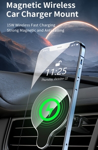 Caricabatterie Wireless Magnetico da <span class=keywords><strong>Auto</strong></span> 15W con Supporto Telefono per Ricarica Rapida <span class=keywords><strong>iPhone</strong></span> 15 14 - Product Image 2