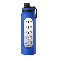 Bouteille d'eau en verre borosilicate Rayko avec manchon en silicone, sans BPA, design minimaliste, bonne étanchéité pour la salle de sport et le yoga