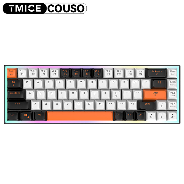 Gateron Rapid Trigger Magnetic Switch Gaming Keyboard PBT Keycap 68 Keys 65% Hall Effect 8K Polling Rate Mechanical Keyboard