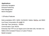 Récepteur GNSS multi-constellations StrongFirst (G-Mouse) modèle D398STGR-602GGB-A, module de réception prenant en charge la bande simple