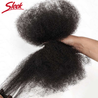 Cheveux humains bruts QVR Afro Kinky du Pérou pour tresses et dreadlocks, 50g/pièce, extensions Remy vierges brun naturel, peuvent être permanentés, toutes les couleurs