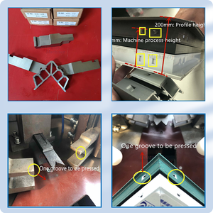 Alat Berat Mesin <span class=keywords><strong>Crimping</strong></span> Multi Lokasi Pintu Jendela Aluminium <span class=keywords><strong>Crimping</strong></span> Sudut Aluminium - Product Image 2