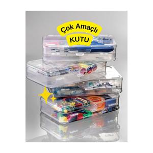 1 pezzo (2 livelli) multiuso ufficio cancelleria Organizer Box-piccoli oggetti e parti Organizer
