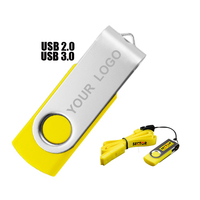Clé USB promotionnelle 1 To pivotante USB 2.0 avec logo 2 Go 4 Go 16 Go Vente en gros de mémoires USB