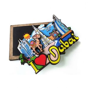 Creative Design Custom Print 3D Mdf Wood <b>Magnet</b> Souvenir Wooden Refrigerator <b>Magnets</b> - Product Image 1