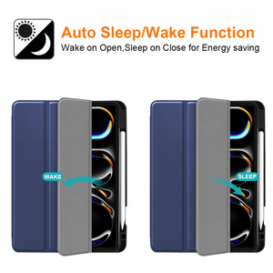 Da kinh doanh Folio máy tính bảng bìa cho <span class=keywords><strong>iPad</strong></span> Pro 13 2024/Pro 13 2024 chống sốc từ trường hợp lật với khe cắm bút chì - Product Image 4