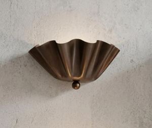 Applique murale en laiton demi-fleur – Luminaire mural artisanal d'inspiration florale pour chambre, couloir ou patio, en bronze - Product Image 5