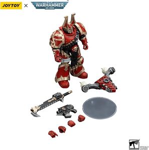 JOYTOY <span class=keywords><strong>Warhammer</strong></span> 40K World Eaters Khorne Berzerker <span class=keywords><strong>2</strong></span> Figurine d'action à l'échelle 1/18 (4,96 pouces) Modèle de collection Mecha - Product Image 6