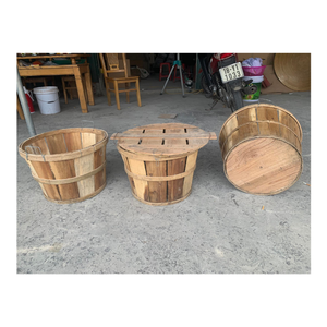 Panier en bois de stockage de crabe en bois d'acacia écologique de bois du Vietnam - Product Image 1