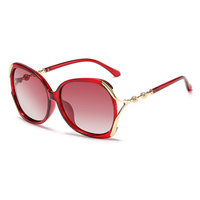 Lunettes de soleil polarisées pour femmes, grande taille, protection UV400, lunettes de soleil rétro, monture en métal, pour la conduite en plein air et les voyages