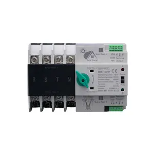 4P 60Hz 400V 220V AC PC DC ATS double alimentation Appareils électroniques Commutateur de transfert automatique domestique