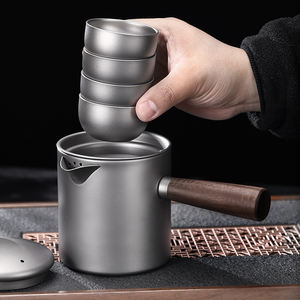 Théière en titane 580 ml, tasse à thé multifonctionnelle, théière, tasse à thé pour filtre à thé, tasse à thé pour le camping, ensemble de tasses à thé pour la maison - Product Image 6