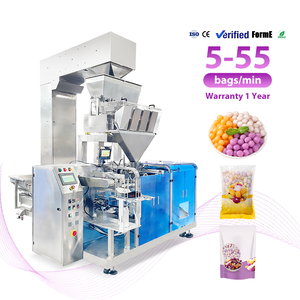 Máquina Empacadora de Gránulos Totalmente Automática del Fabricante, Máquina para Empacar en Bolsas Preformadas con Cierre, Máquina para Empacar Mini Bolas de Taro - Product Image 1