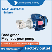Pompe à engrenages magnétique carrée anti-fuite 6 ml/rev, moteur VFD 316L PEEK pour la circulation du liquide de refroidissement des stations de recharge de véhicules électriques