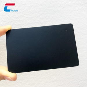 Carte de membre en PVC noir mat avec LED multicolores, carte intelligente sans contact NFC RFID, carte de visite numérique 13,56 MHz pour hôtel - Product Image 5