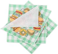 Emballage alimentaire jetable pour sandwichs et hamburgers, papier de qualité alimentaire, résistant à la graisse, pour la restauration rapide