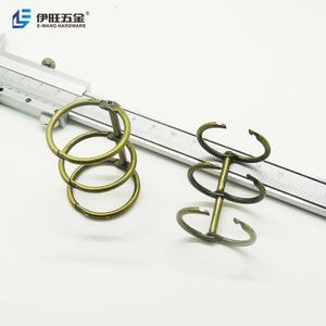 YIWANG Antique Bronze Metal 3 Rings Loose <b>Leaf</b> Calendar Scrapbook Binder Ring - Product Image 4