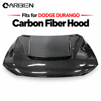 Capot moteur en fibre de carbone véritable de haute qualité pour Dodge Durango SRT 2011-2024, style Hellcat