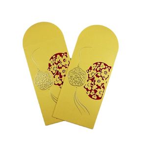 Sobres Rojos de Lujo Vintage para Regalo, Papel Perlado con Tacto de Perla, Paquetes Rojos con Diseño Floral - Product Image 1
